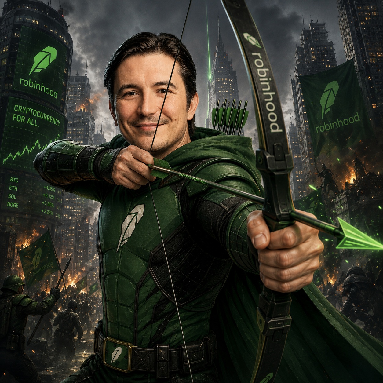 Robinhood Man — Vlad Tenev as crypto superhero